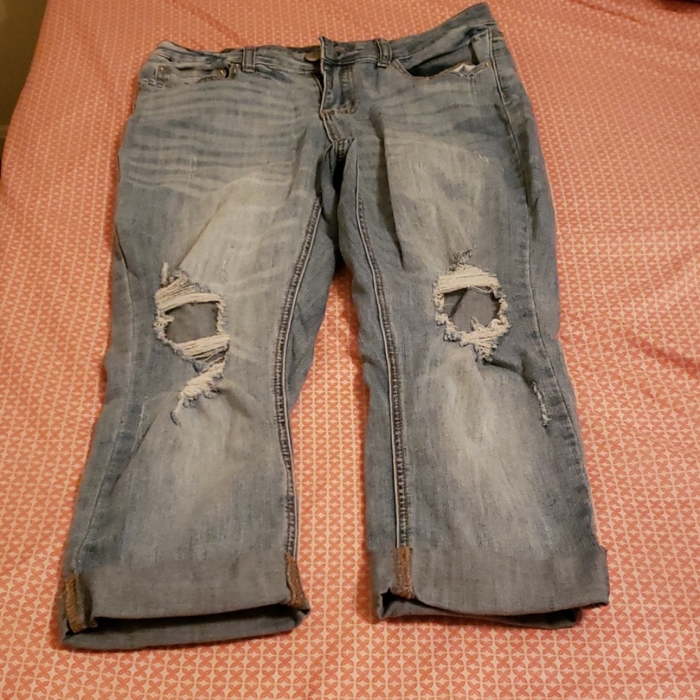 Denim capris